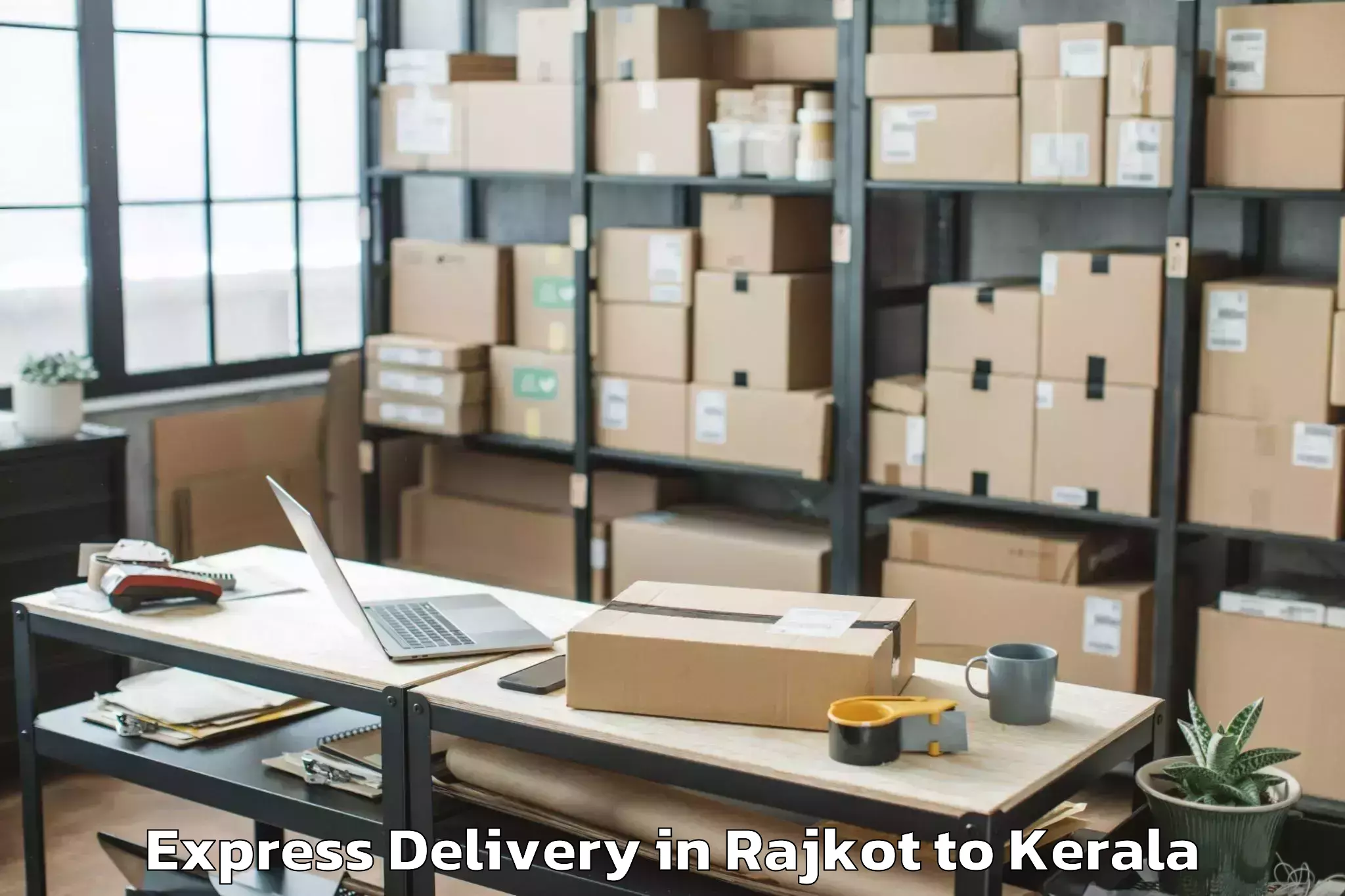 Book Rajkot to Cherthala Express Delivery